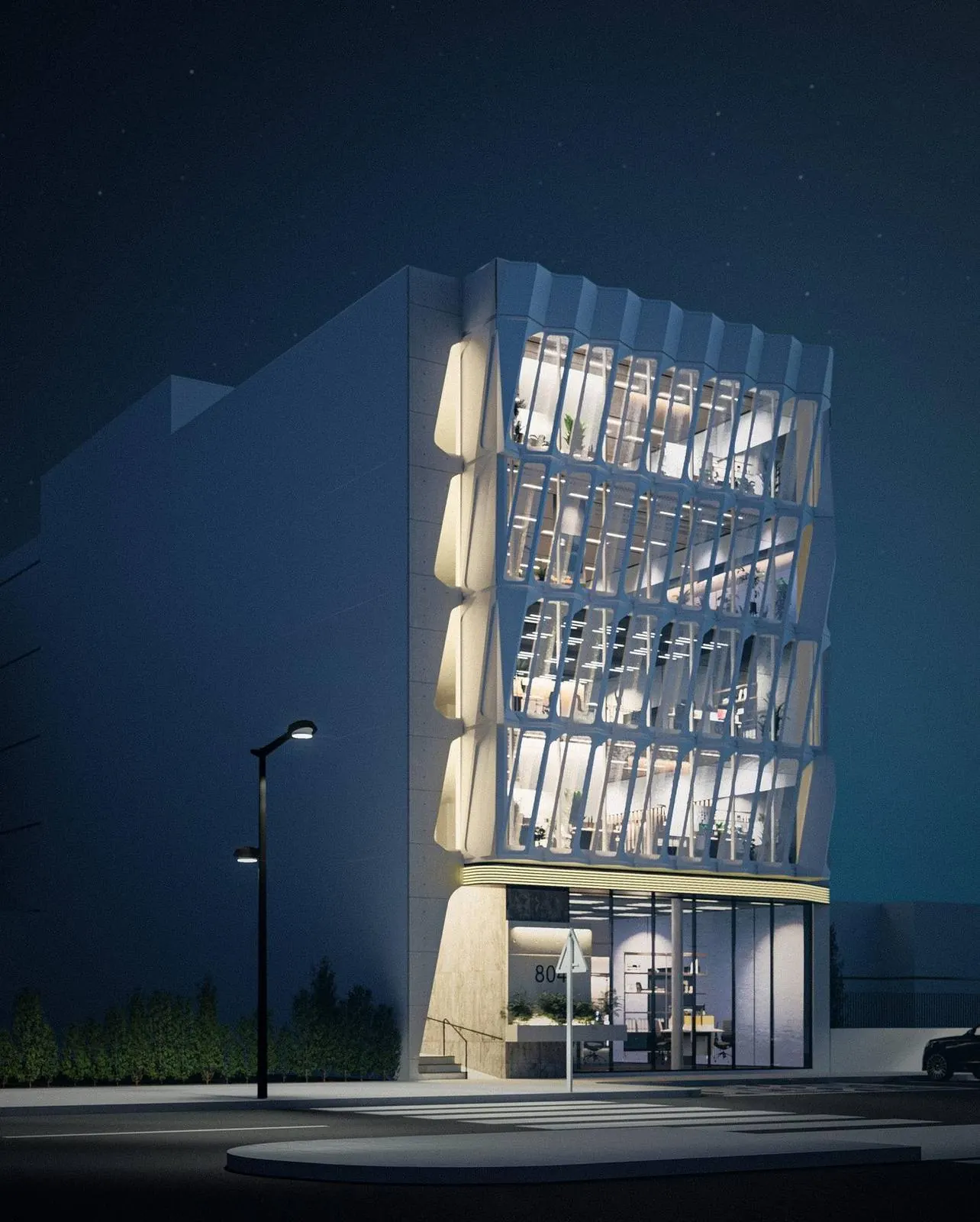 Immeuble de bureaux R+4 à Tétouan — Lotissement Aviation, Tétouan, vue 2