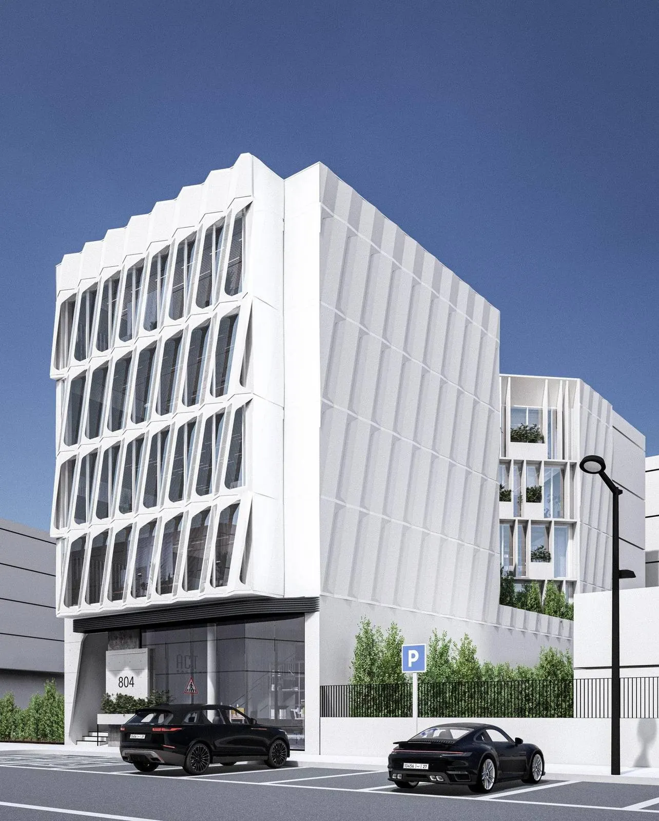 Immeuble de bureaux R+4 à Tétouan — Lotissement Aviation, Tétouan, vue 1