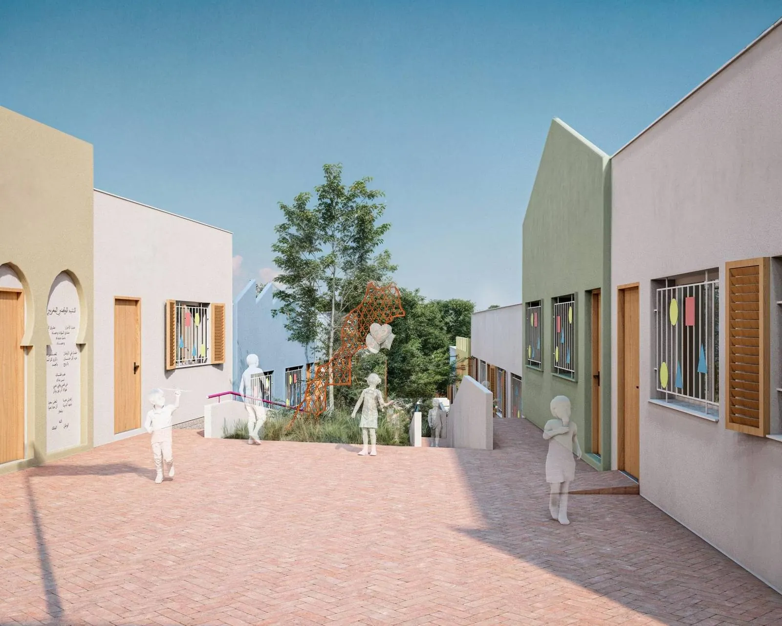 École primaire et préscolaire de Bni Makada — Bni Makada, Tanger, vue 2